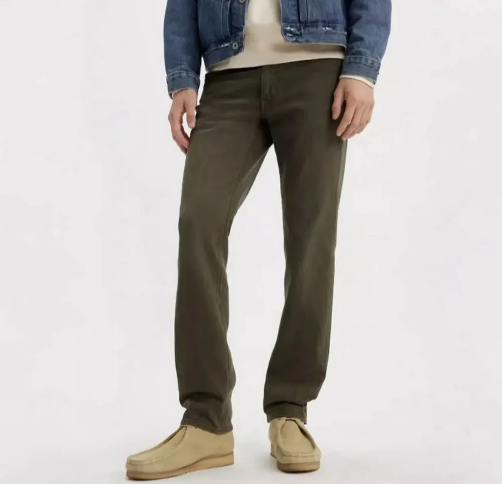 Levi's 514 Straight Jeans Mens 40x32 Olive Green Denim Pants